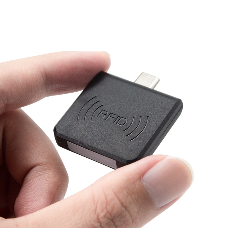 Foto de Leitor RFID ISO15693 Type-C para Verificação Móvel mostrando design para montagem em parede na categoria Leitores RFID HF de 13 —56 MHz.