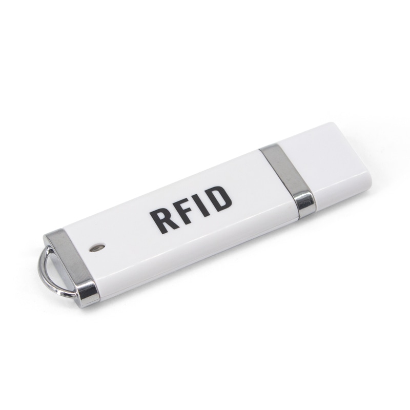 Esta imagem destaca carcaça à prova d’água em Leitor RFID USB 125 kHz para Cartões EM ID para aplicações de Leitores RFID LF de 125 kHz.