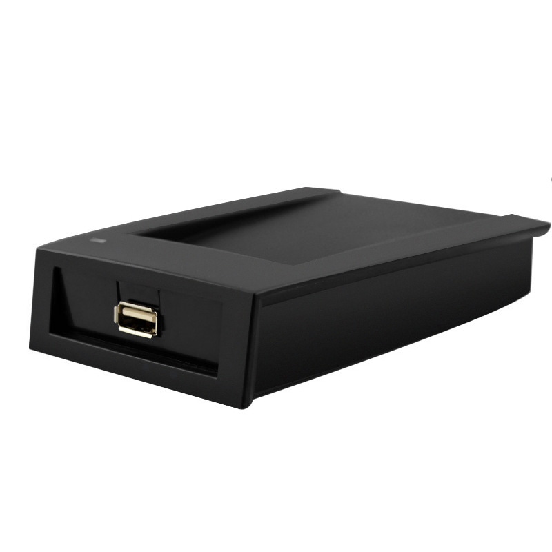 Imagem de Leitor RFID USB de Dupla Frequência para Sistemas de Acesso e Identificação com carcaça à prova d’água para compradores que comparam soluções de Leitores RFID de dupla frequência.