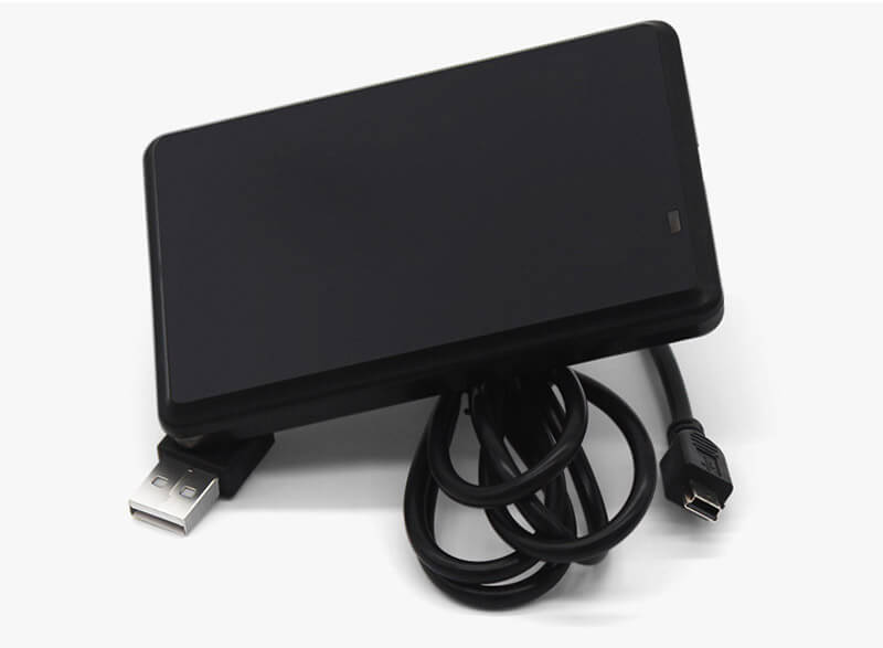 Foto de Leitor de Cartão de Proximidade 125 kHz para Acesso mostrando indicador LED na categoria Leitores RFID LF de 125 kHz.