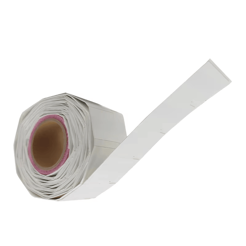 Esta imagem destaca borda polida em Etiqueta RFID UHF Flexível Grande para Contêineres Metálicos para aplicações de Tags RFID UHF flexíveis para metal.