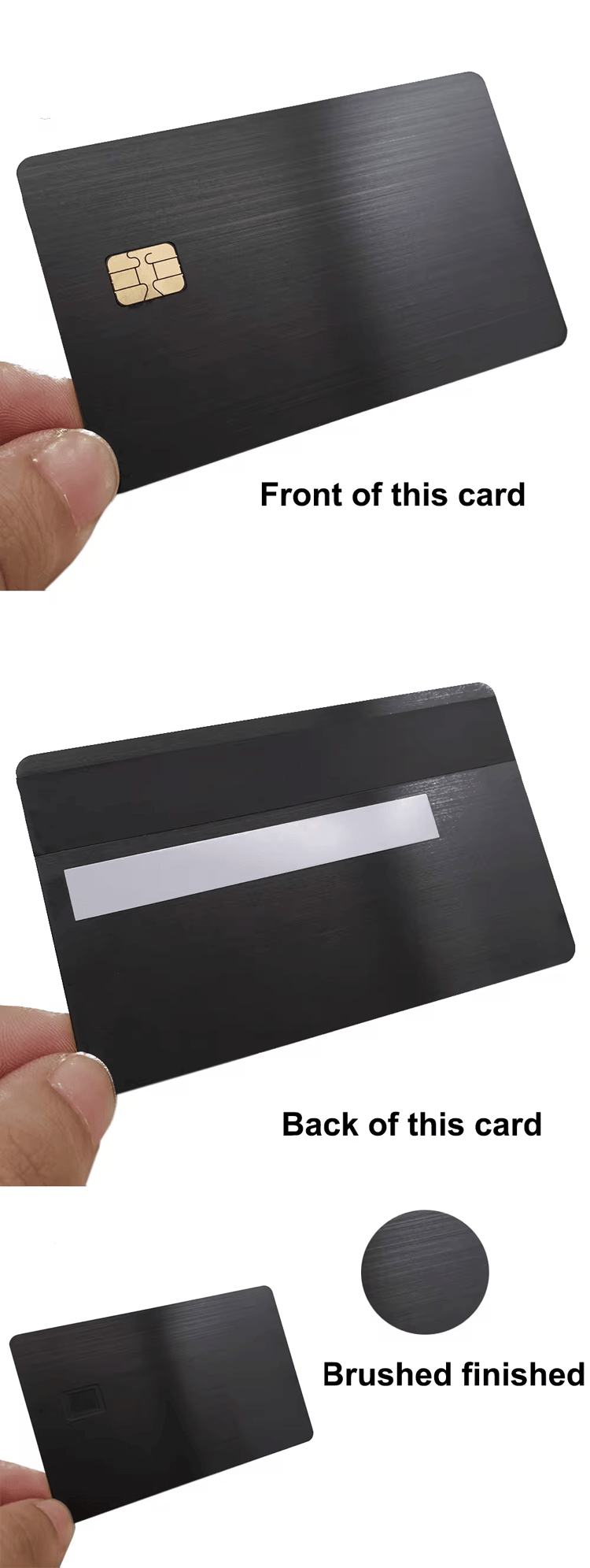 Cartões IC metálicos personalizados para acesso seguro com detalhe de corte a laser para compradores que comparam soluções de cartões IC metálicos de contato.