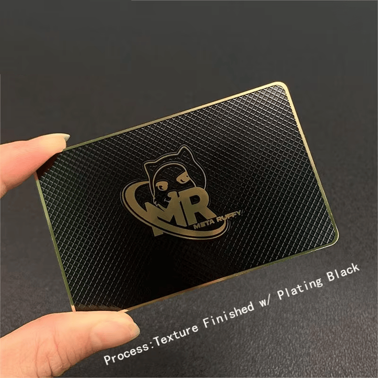 Foto de cartões metálicos personalizados para transações IC seguras com destaque para a borda polida na categoria de cartões IC metálicos de contato.