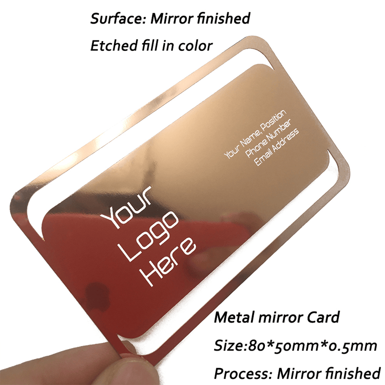 Esta imagem destaca comparação de produtos em Cartões de Visita em Metal Mate para Marcas Premium para aplicações de Cartões de visita metálicos.