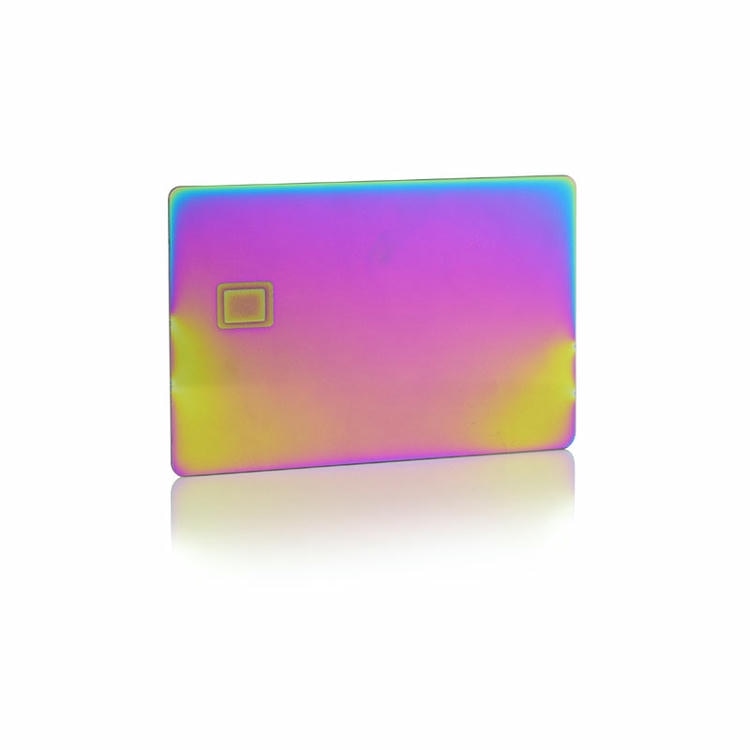 Cartões IC metálicos personalizados para controle de acesso seguro com borda polida para compradores que comparam soluções de cartões IC metálicos de contato.