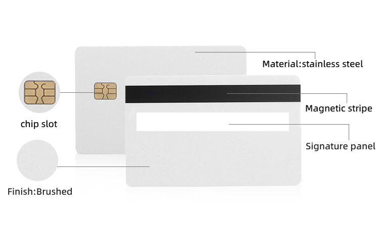 Imagem de Cartões IC Inteligente de Metal para Hotéis e Acesso Seguro com detalhe de corte a laser para compradores que comparam soluções de Cartões IC metálicos com contato.