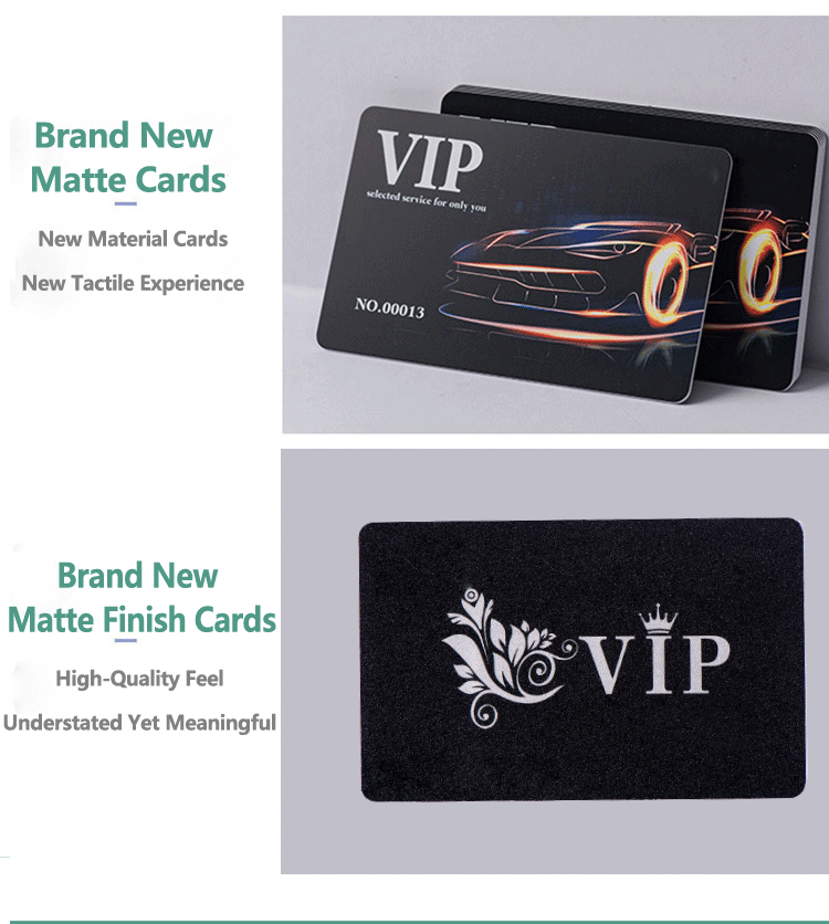 Cartões de membro personalizados para clubes e empresas apresentados com detalhe do chip para aplicações Cartões plásticos.