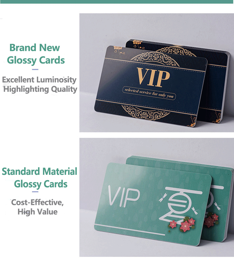 Foto de cartões de membro personalizados para clubes e empresas, com referência de tamanho na categoria Cartões plásticos.