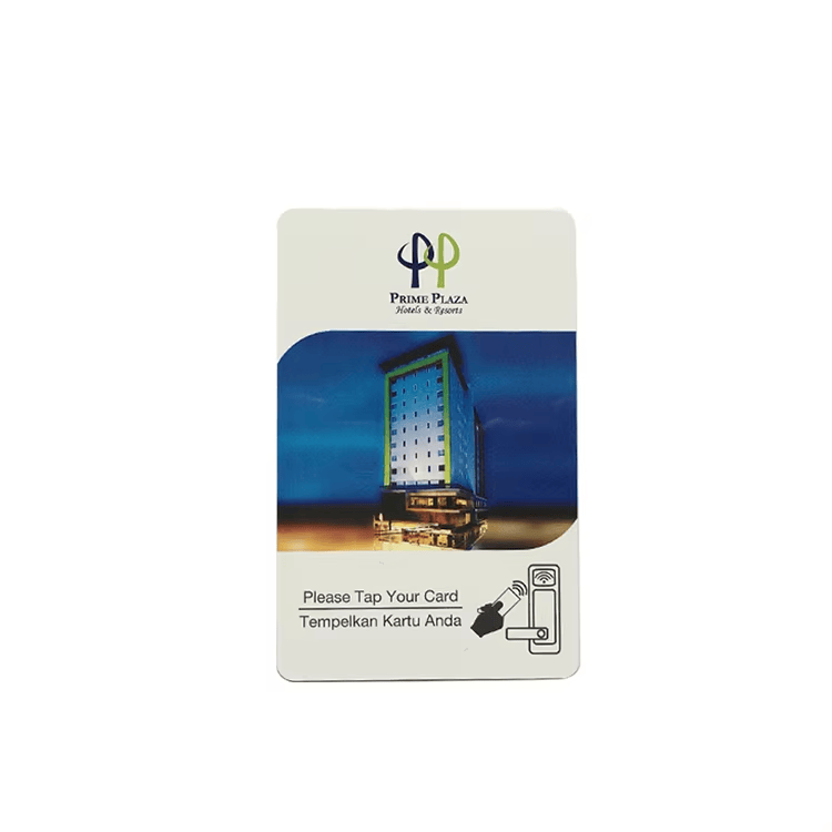 Cartões RFID para fechaduras de hotel apresentados com estrutura resistente à água para projetos de acesso hoteleiro.