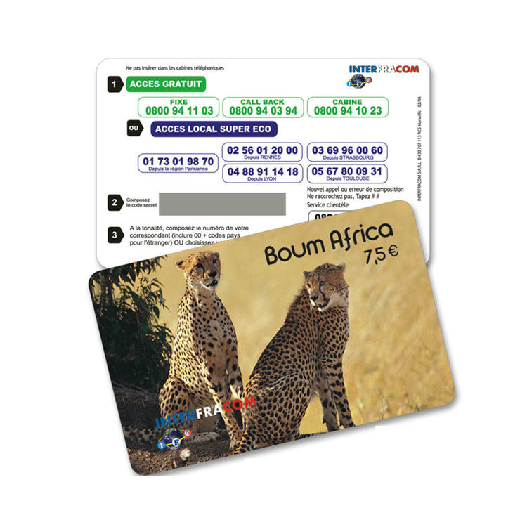 Cartões telefônicos e pré-pagos personalizados mostrando o acabamento do material para aplicações de Cartões plásticos.
