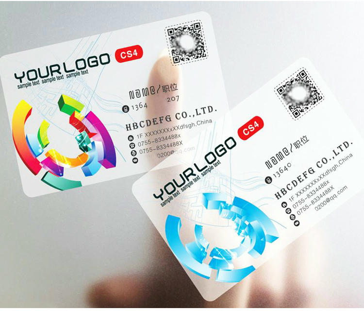 Embalagem para cartões plásticos empresariais personalizados em aplicações de Cartões plásticos.