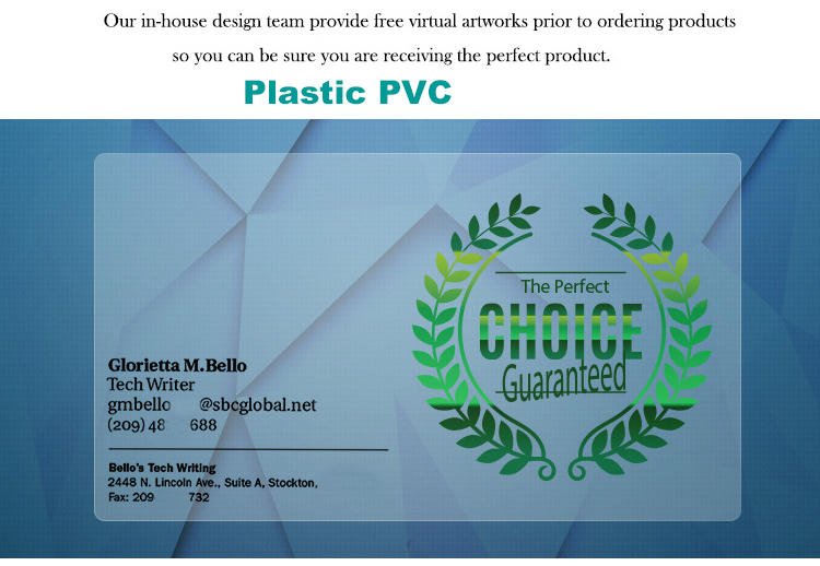 Referência de tamanho para cartões plásticos empresariais personalizados.