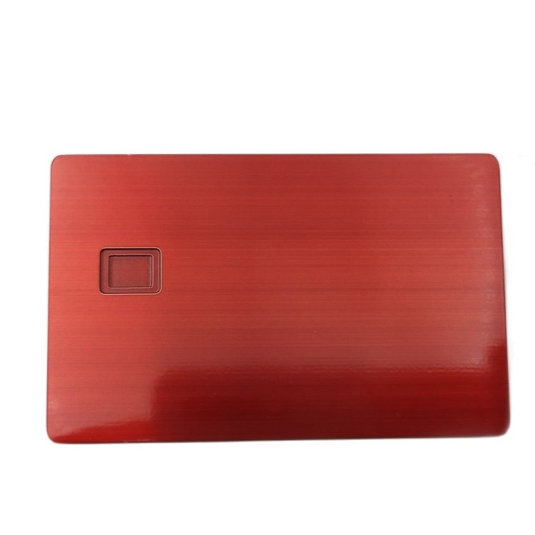 Cartão IC metálico personalizado com foco em identificação segura para aplicações de cartões IC metálicos de contato.