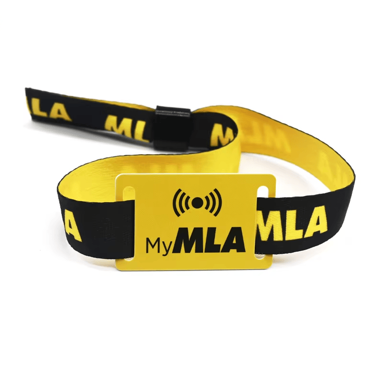 Conjunto de pulseiras reutilizáveis para eventos em várias cores que oferece uma alternativa econômica e ecológica às pulseiras de segurança descartáveis.
