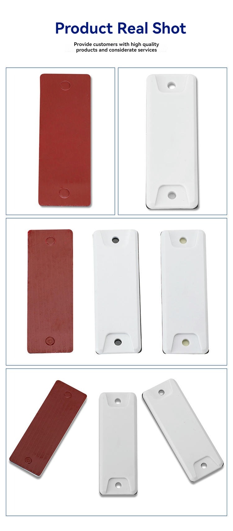 Tag RFID ABS para metal para ativos de TI e acesso com borda polida para soluções RFID em metal.