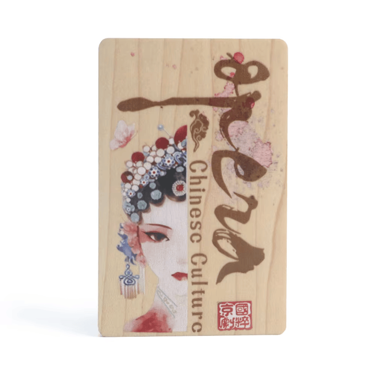 Foto de Cartões RFID de Bambu para Marcas Sustentáveis mostrando design em formato de carteira na categoria Cartões de madeira.