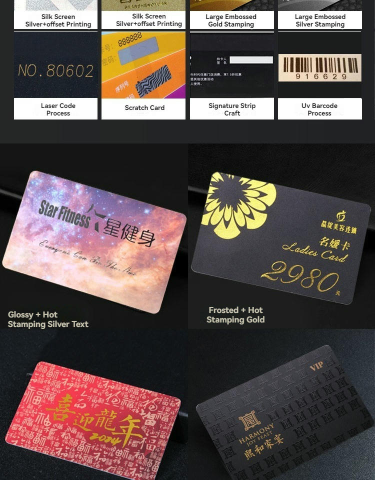 Imagem destacando cartões VIP de plástico personalizados para programas de associação premium com leitura sem contato para aplicações de Cartões plásticos.