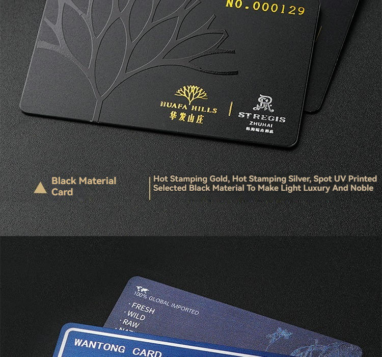 Cartões PVC premium personalizados mostrados em cenário de aplicação para projetos Cartões plásticos.