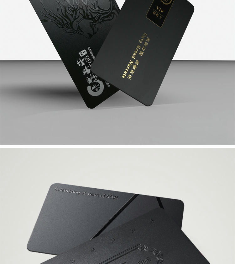 Cartões plásticos foscos personalizados com acabamento translúcido mate apresentados para pedidos em grande volume de Cartões plásticos.