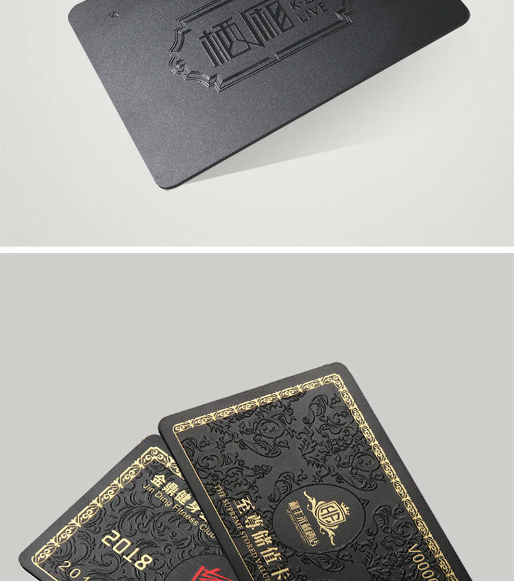 Cartões plásticos foscos personalizados com acabamento translúcido fosco apresentados com embalagem de varejo para aplicações de Cartões plásticos.