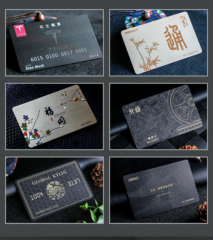 Foto de Cartões Pretos em Relevo para Identidade Premium mostrando logotipo impresso na categoria Cartões plásticos.
