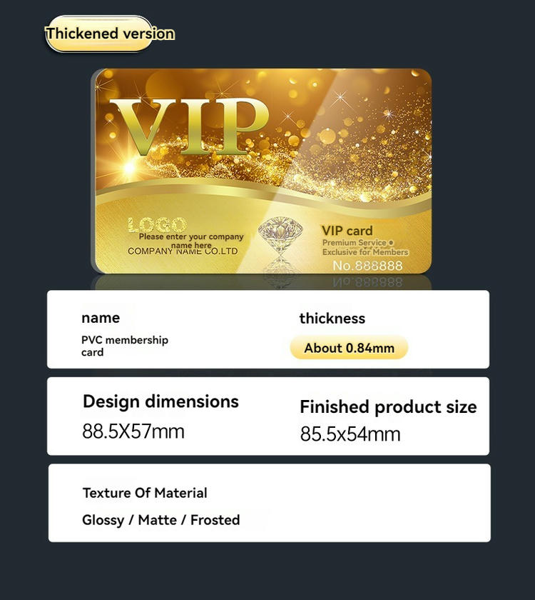 Acabamento do material em cartões VIP personalizados para salões de beleza com detalhe do chip.