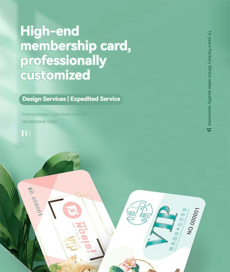Cartões de associação premium personalizados para programas VIP com logotipo impresso na categoria Cartões de Plástico.