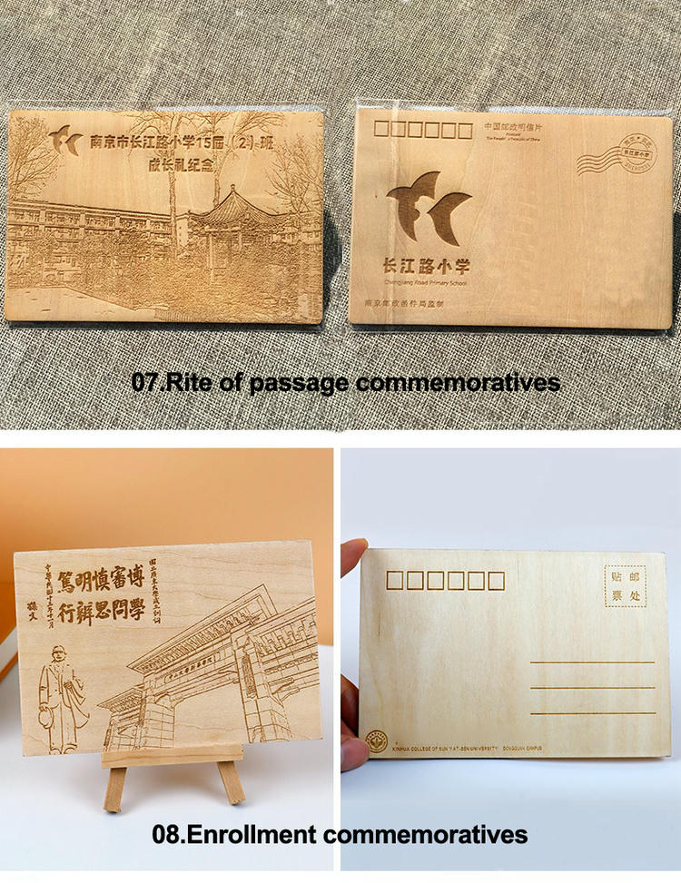 cartão RFID em madeira de nogueira-preta apresentado com elementos de marca para ilustrar uma aplicação comercial
