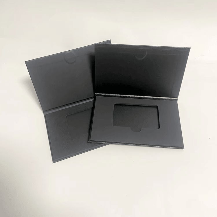 Conjunto de caixas magnéticas pretas preparado para pedidos em volume, varejo premium e programas de fidelidade.