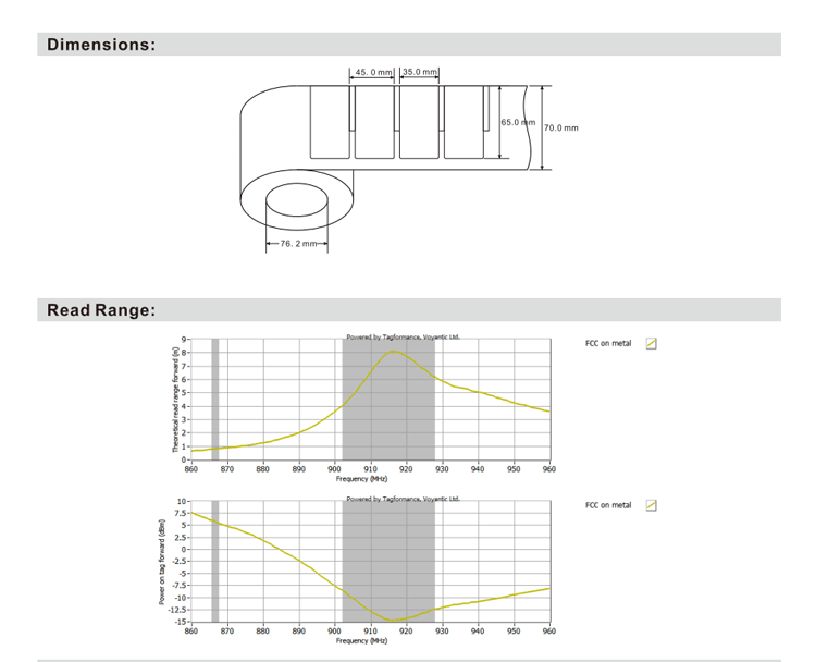 Etiquetas RFID UHF flexíveis para metal para ativos metálicos, exibidas em uma vista nítida do logotipo gravado para aplicações de tags RFID UHF flexíveis para metal.
