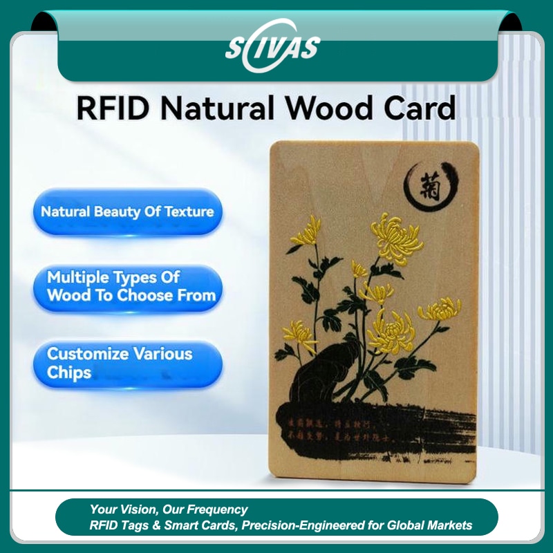 Cartões de Visita em Bambu Personalizados com Logotipo