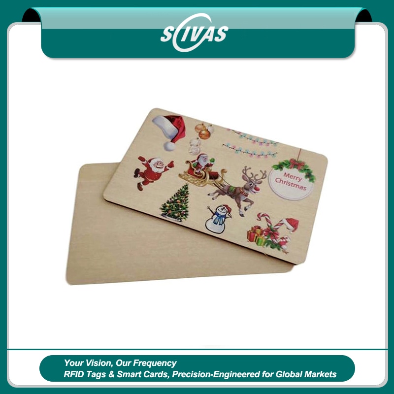Cartões de Madeira Ecológicos Personalizados