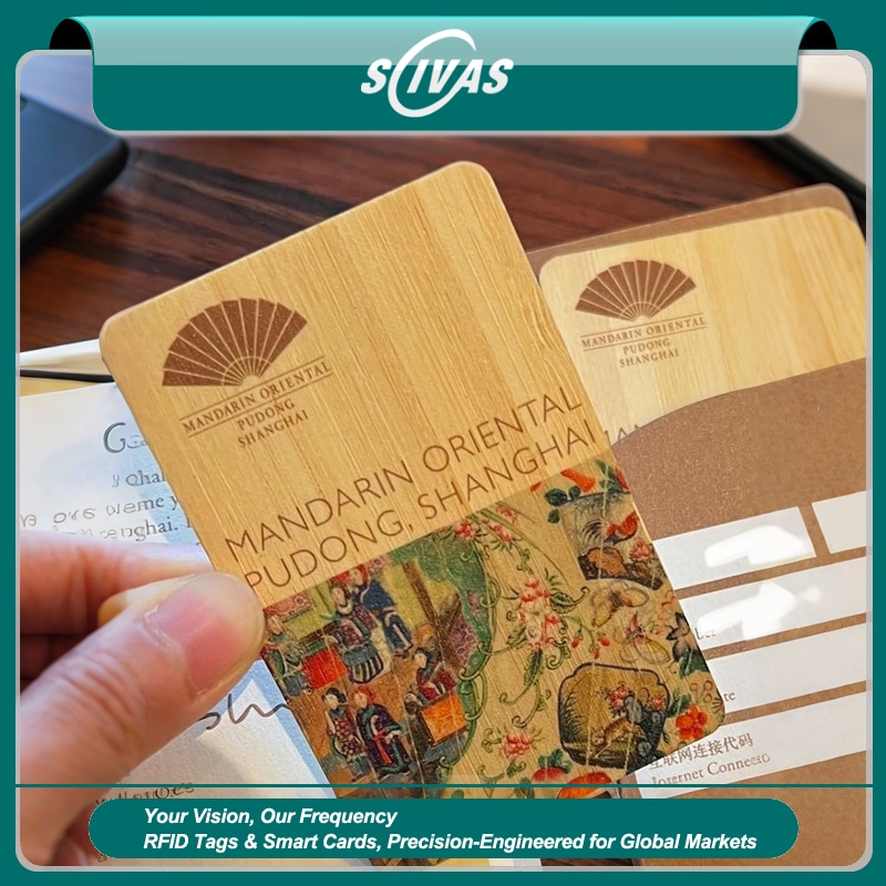 Cartões NFC de Madeira Personalizados para Acesso