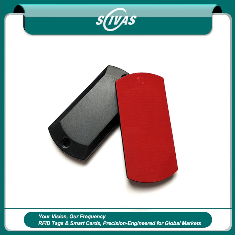 Foto de Tags RFID ABS Externos para Ativos Metálicos mostrando detalhe de corte a laser na categoria Tags RFID ABS para metal.