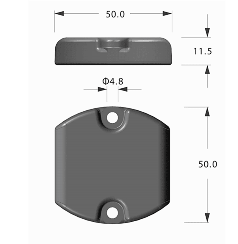 Etiqueta RFID ABS para metal apresentada para compradores que comparam soluções para metal UHF.