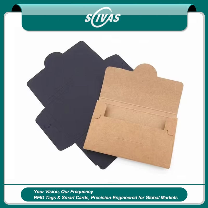 O suporte tipo envelope para cartão-presente é feito de papel de alta qualidade de 250gsm para um encaixe justo.
