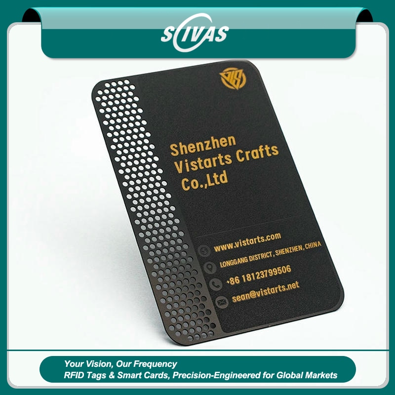 Imagem nítida de Cartões de Visita em Metal Personalizados em Lote destacando design personalizado para aplicações de Cartões de visita metálicos.