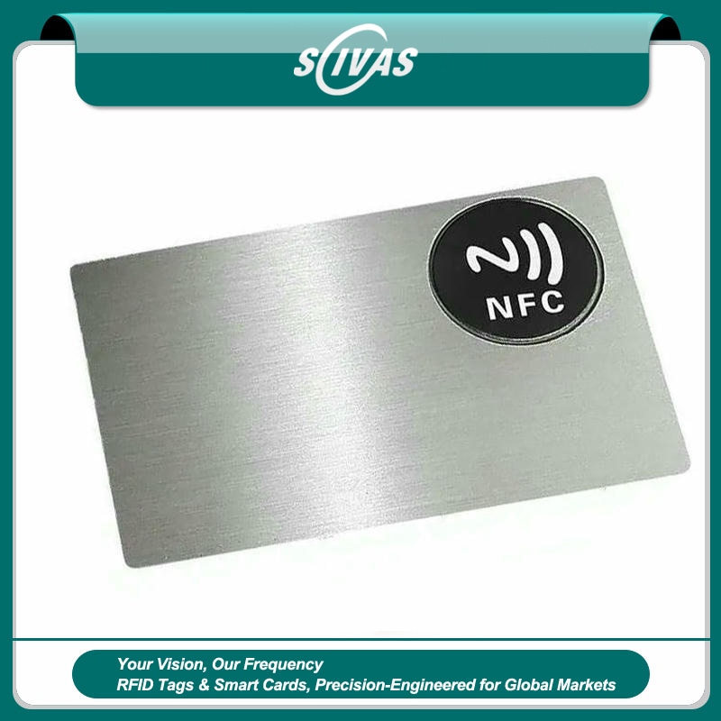 Cartões de Visita Metálicos em Relevo com NFC