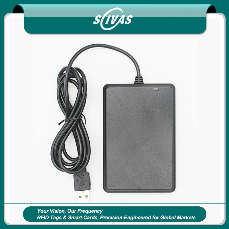 Esta imagem destaca acabamento do material em Leitor de Cartão de Proximidade 125 kHz para Acesso para aplicações de Leitores RFID LF de 125 kHz.
