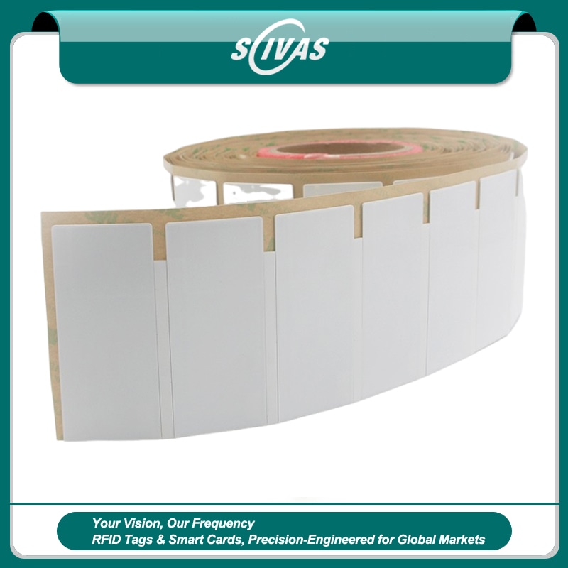 Imagem de Etiqueta RFID UHF flexível antiviolação para metal com detalhe de corte a laser para compradores que comparam soluções de Tags RFID UHF flexíveis para metal.