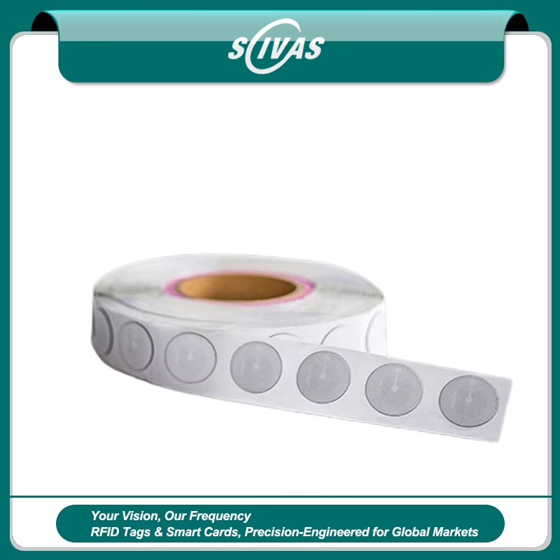 Imagem de Etiquetas RFID UHF para Livros e Mídias com logotipo impresso para compradores que comparam soluções de Etiquetas RFID UHF.