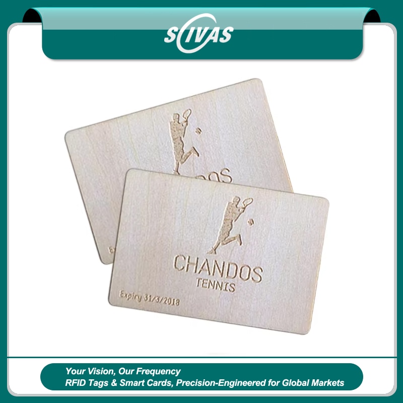 Cartões-presente de madeira para casamentos elegantes