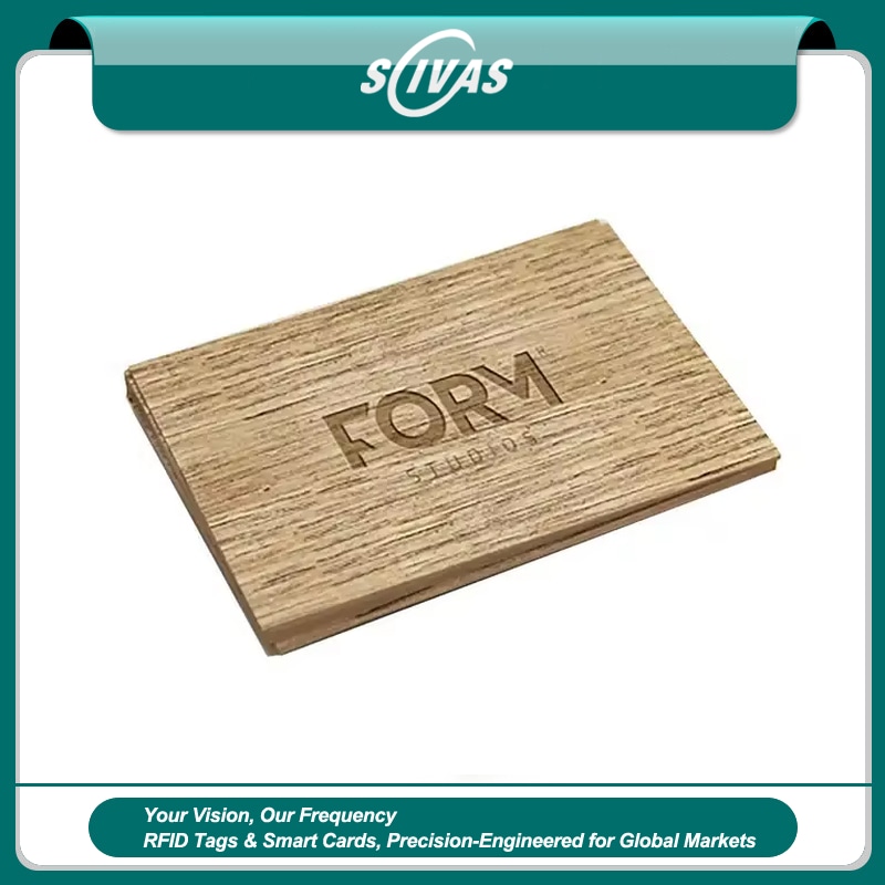 Cartões-presente RFID em Madeira Maple Personalizados