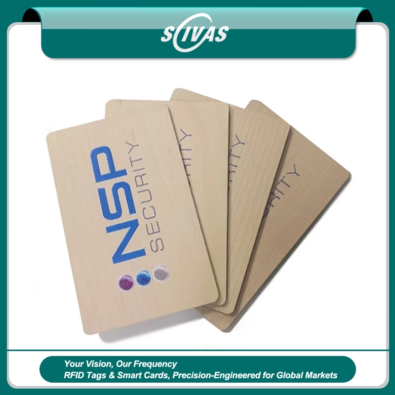 Cartões-presente RFID em Madeira para Marcas