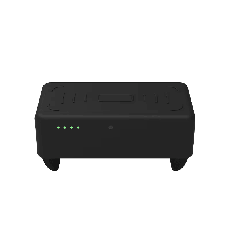 Leitor UHF RFID H100 com indicadores luminosos utilizados para informar o estado de funcionamento.