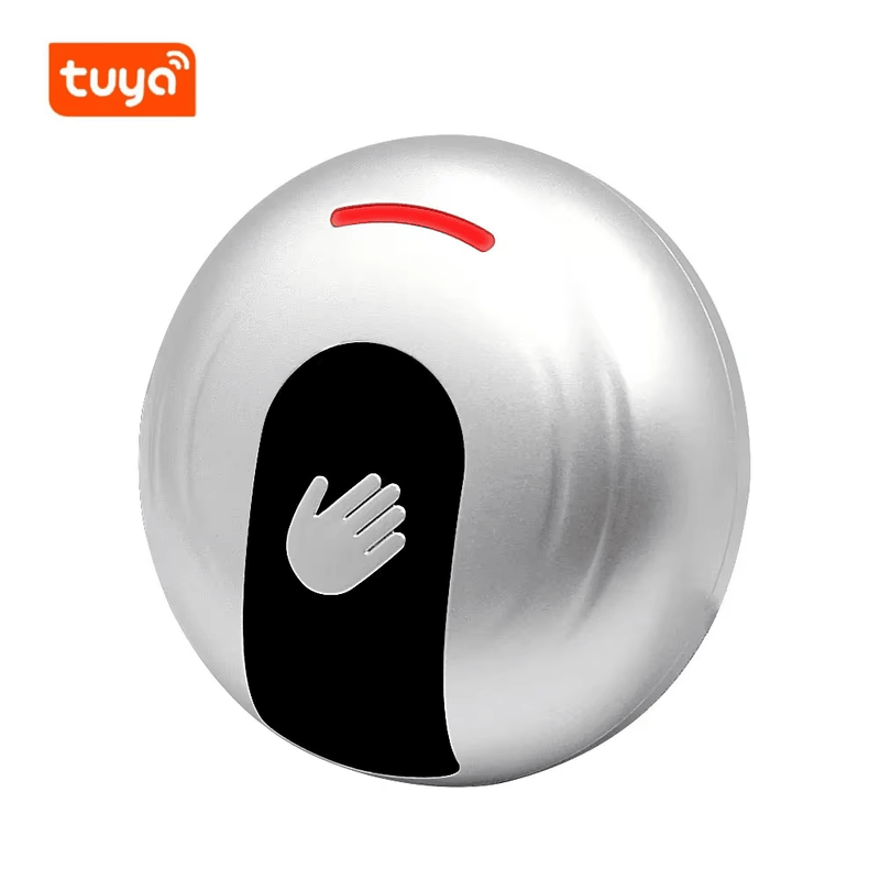 Esta imagem destaca impressão personalizada de cartões em Interruptor Tuya por Voz para Controle de Portas para aplicações de Botões de saída.