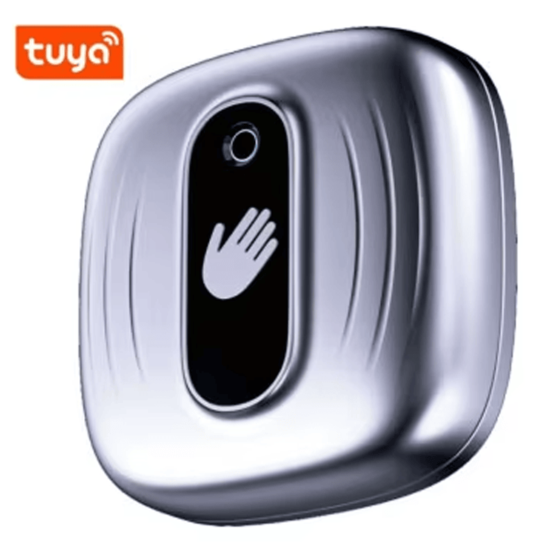 Imagem de Botão de Saída Tuya WiFi Sem Contato com foco em terminal de conexão para projetos de Botões de saída.