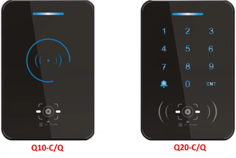 Terminal de controle de acesso por código QR Q20 com classificação IP65 para utilização confiável em ambientes interiores e exteriores