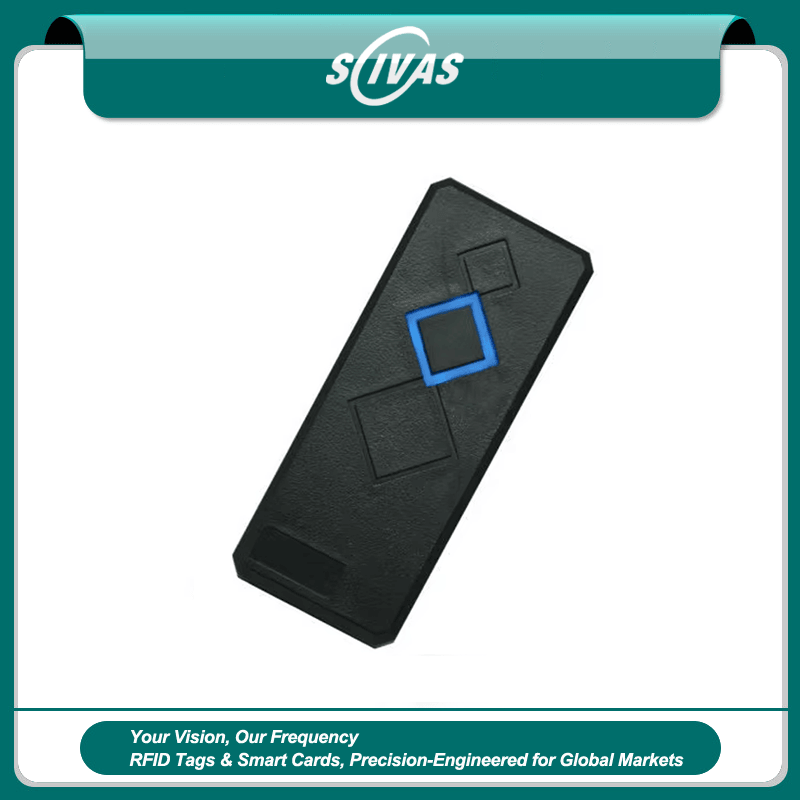 Imagem de Leitor RFID Wiegand para Controle de Acesso com sistema de segurança para compradores que comparam soluções de Leitores de acesso RFID.