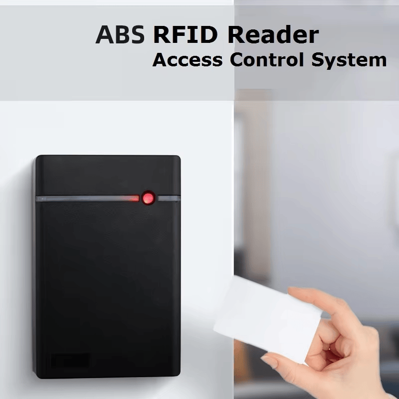 Leitor gravador RFID NFC 13,56 MHz para cartões de acesso com destaque para o painel frontal com teclado em projetos de Leitores de acesso RFID.